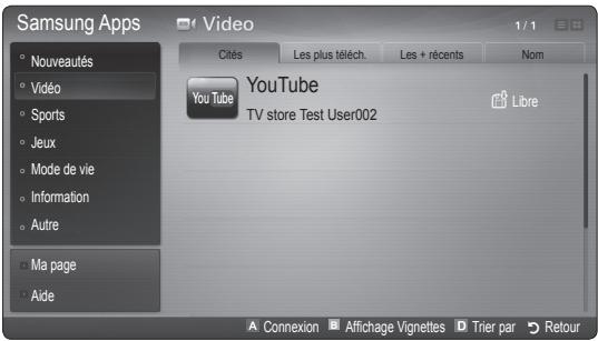 SAMSUNG UE-40C6800 - Samsung apps - 1