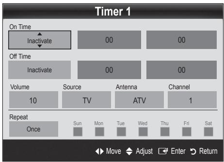 SAMSUNG UE-40C6800 - Using the Sleep Timer - 2