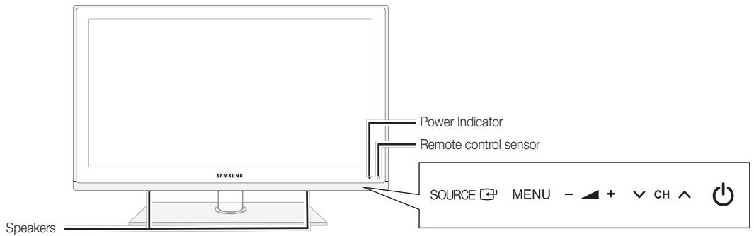 SAMSUNG UE-40C6800 - Viewing the Control Panel - 1