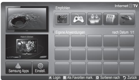 SAMSUNG UE-40C6800 - Erste Schritte mit Internet@TV - 2