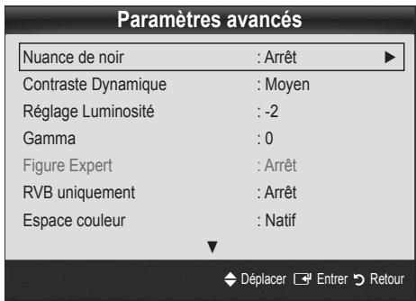 SAMSUNG UE-40C6800 - Paramètres avancés - 2