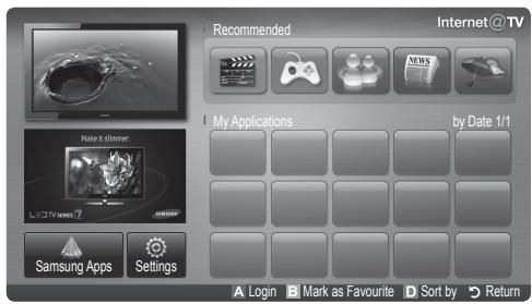 SAMSUNG UE-40C6800 - Getting Started with Internet@TV - 2