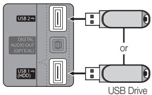 SAMSUNG UE-40C6800 - Connecting a USB Device - 1