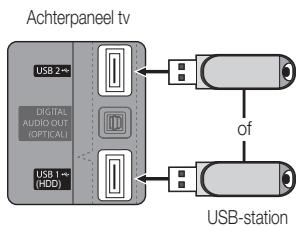 SAMSUNG UE-40C6800 - Een USB-apparaat aansluiten - 1