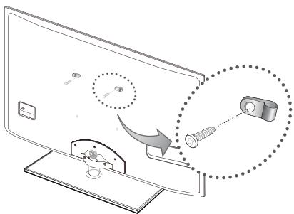 SAMSUNG UE-40C6800 - So verhindern Sie, dass das Fernsehgerät umkilpt - 5