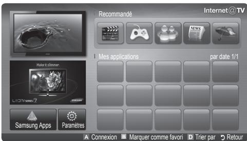 SAMSUNG UE-40C6800 - Mise en route d'internet@tv - 2