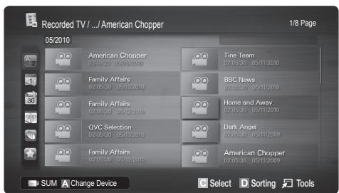 SAMSUNG UE-40C6800 - Playing Recorded TV Programme - 1