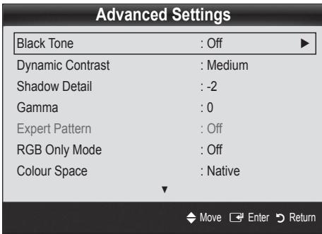SAMSUNG UE-40C7000WW - Advanced Settings - 2