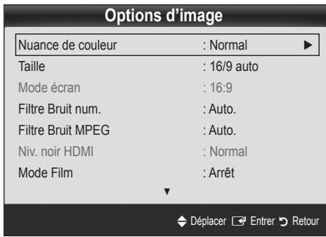 SAMSUNG UE-40C7000WW - Options d'image - 1
