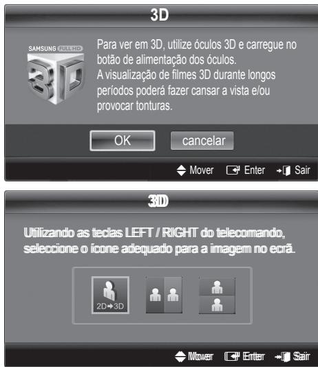 SAMSUNG UE-40C7000WW - Como ver a imagem 3D - 1