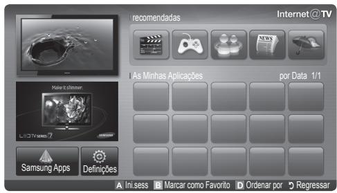 SAMSUNG UE-40C7000WW - Introdução ao Internet@TV - 2