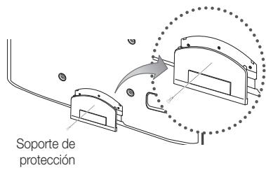 SAMSUNG UE-40C7000WW - Montaje del soporte de protección - 1