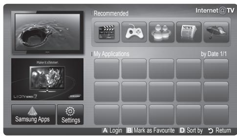 SAMSUNG UE-40C7000WW - Getting Started with Internet@TV - 2