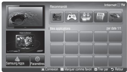 SAMSUNG UE-40C7000WW - Mise en route d'Internet@TV - 2