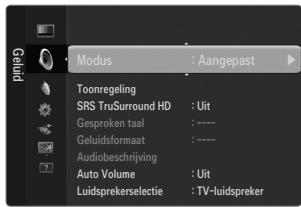 SAMSUNG UE-46B6000 - Modus → Standaard / Muziek / Film / Heldere spraak / Aangepast - 1