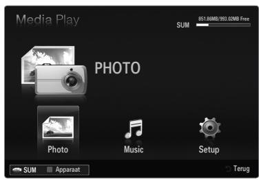 SAMSUNG UE-46B6000 - De modus Media Play (USB) activeren - 1
