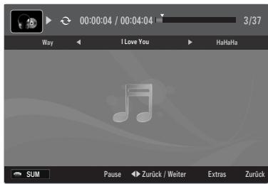 SAMSUNG UE-46B6000 - Wiedergeben einer Musikdatei - 1