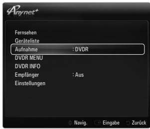 SAMSUNG UE-46B6000 - Im Anynet ^+ -Modus verfügbare Tasten der TV-Fernbedienung - 1