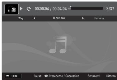 SAMSUNG UE-46B6000 - Riproduzione dei brani musicali selezionati - 1