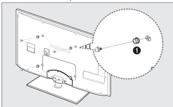 SAMSUNG UE-46B6000 - Préparation avant l'installation d'un dispositif de fixation murale - 1