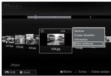 SAMSUNG UE-46B6000 - Sicheres Entfernen von USB-Geräten - 1