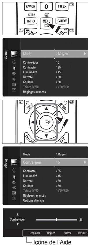 SAMSUNG UE-46B6000 - Maniement de l'affichage à l'écran - 1