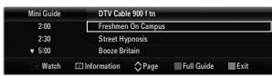 SAMSUNG UE-46B6000 - Using the Full / Mini Guide - 2