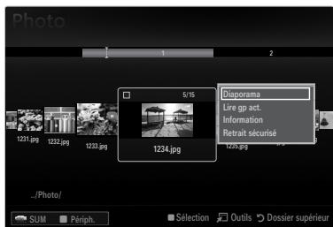SAMSUNG UE-46B6000 - Visualisation d'un diaporama - 1