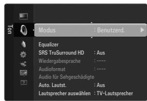 SAMSUNG UE-46B6000 - Modus → Standard / Musik / Film / Sprache / Benutzerd. - 1