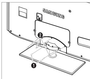 SAMSUNG UE-46B6000 - Installing the Stand - 2