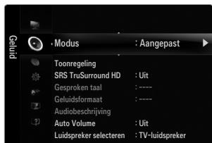 SAMSUNG UE-46B7000 - Modus → Standaard / Muziek / Film / Heldere spraak / Aangepast - 1