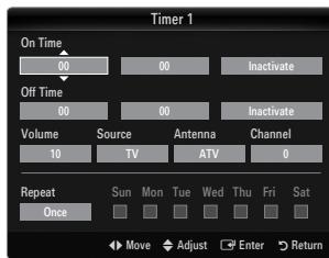 SAMSUNG UE-46B7000 - ☐ Timer 1 / Timer 2 / Timer 3 - 3