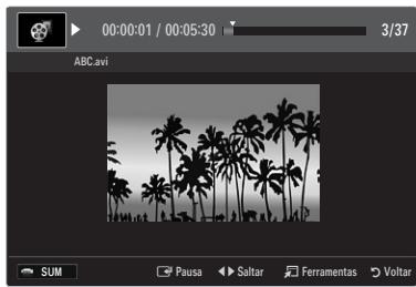 SAMSUNG UE-46B7000 - Reproduzir um ficheiro de filme - 1