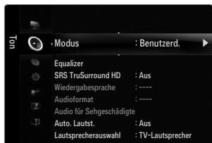 SAMSUNG UE-46B7000 - Modus → Standard / Musik / Film / Sprache / Benutzerd. - 1