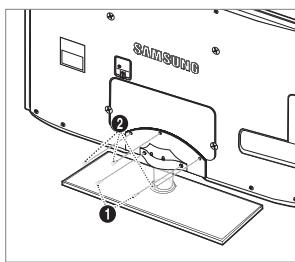 SAMSUNG UE-46B7000 - Installing the Stand - 2