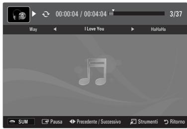 SAMSUNG UE-46B7000 - Riproduzione dei brani musicali selezionati - 1