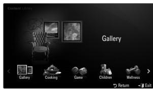 SAMSUNG UE-46B7000 - Using the Content Library - 1