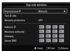 SAMSUNG UE-46B7000 - Imp rete wireless - Manuale - 1