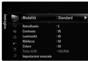 SAMSUNG UE-46B7000 - ☐ Uso dei menu OSD (On Screen Display) - 2