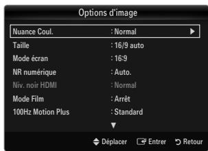 SAMSUNG UE-46B7000 - Nuance Coul. → Froide / Normal / Chaude1 / Chaude2 / Chaude3 - 1