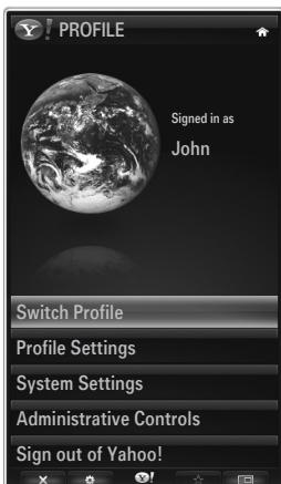 SAMSUNG UE-46B7000 - Using the Profile Widget - 1