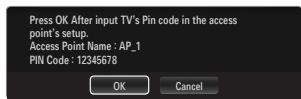SAMSUNG UE-46B7000 - Connecting WPS (Wi-Fi Protected Setup) - 3