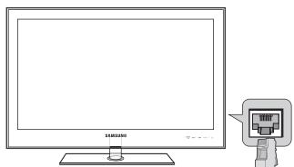 SAMSUNG UE-46B7000 - Connecting to the Home Network Centre - 5