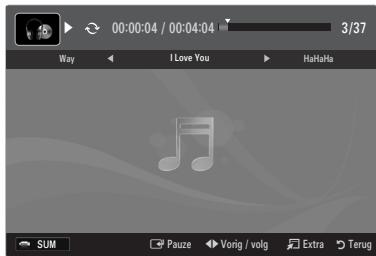 SAMSUNG UE-46B7000 - De geselecteerde muziekbestanden afspelen - 1
