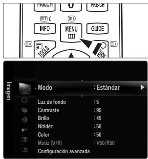 SAMSUNG UE-46B7000 - □ Funcionamiento de la visualización en pantalla - 1