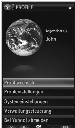 SAMSUNG UE-46B7000 - Verwenden des Profil-Widget - 1