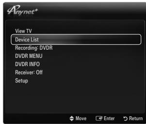 SAMSUNG UE-46B7000 - Switching between Anynet+ Devices - 1