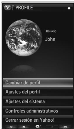 SAMSUNG UE-46B7000 - Uso del widget de un perfil - 1