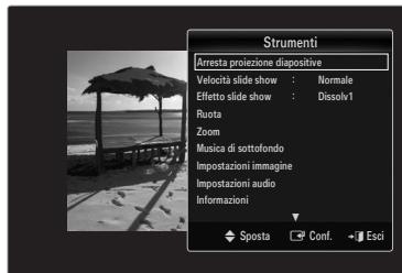 SAMSUNG UE-46B7000 - Menu opzioni della riproduzione di filmati - 1
