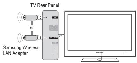 SAMSUNG UE-46B7000 - Connecting to the Home Network Centre - 1